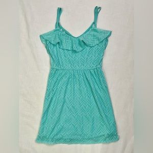 Teal Spaghetti Strap Dress